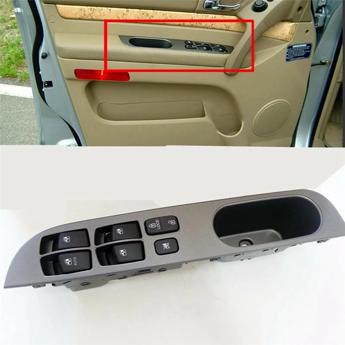 

Car Power Windows Main Switch for Ssangyong Rodius Stavic 2005-2012 Door Glass Lifter Switch Button LH 8582021001HCJ