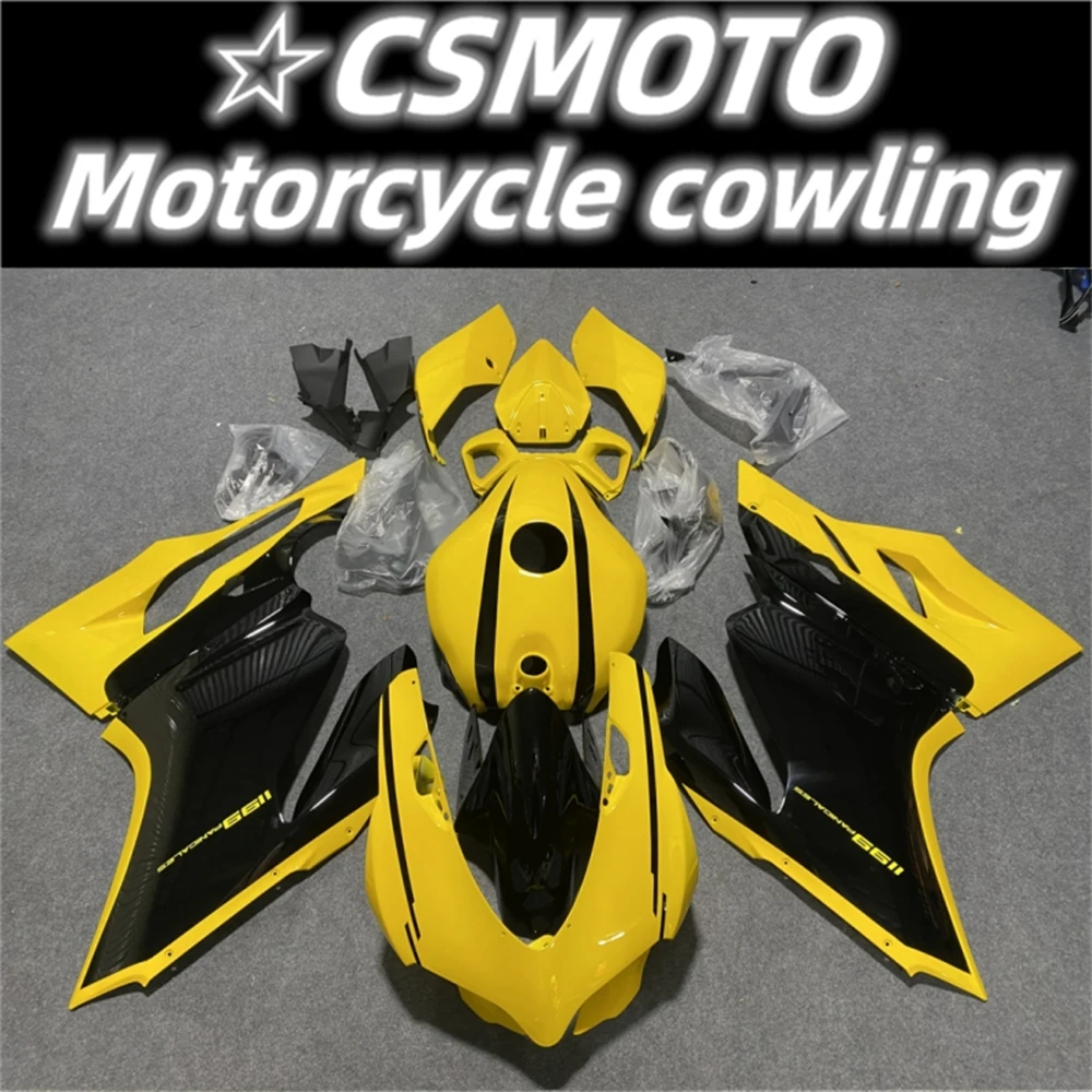 The new ABS motorcycle fairing fits DUCATI 899 1199 Panigale 2012 2013 2014 2015 2016 body kit setting black yellow