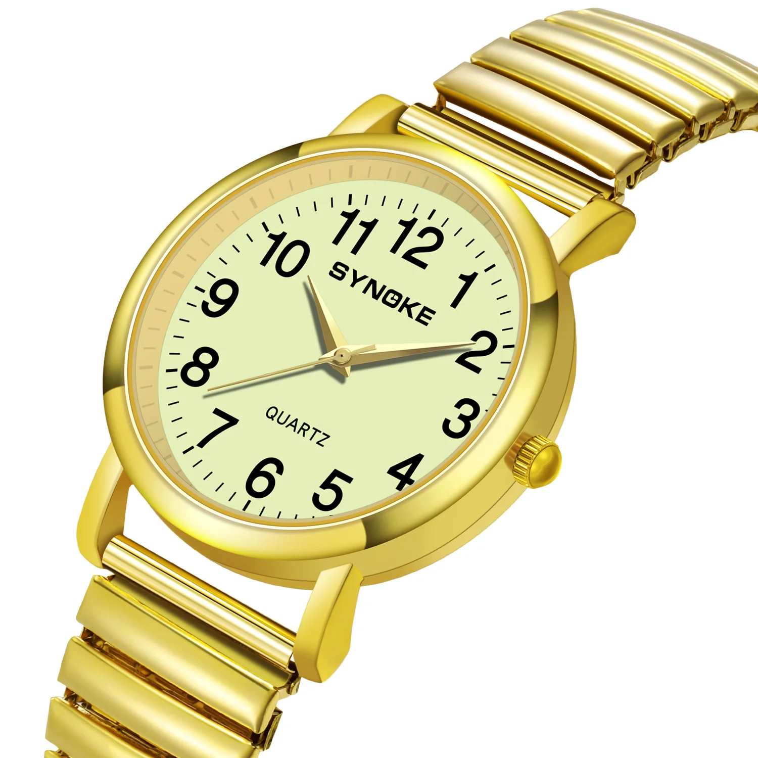 Women's Watches Original Quartz Watch for Ladies Stainless Steel Waterproof Luminous Spring Strap