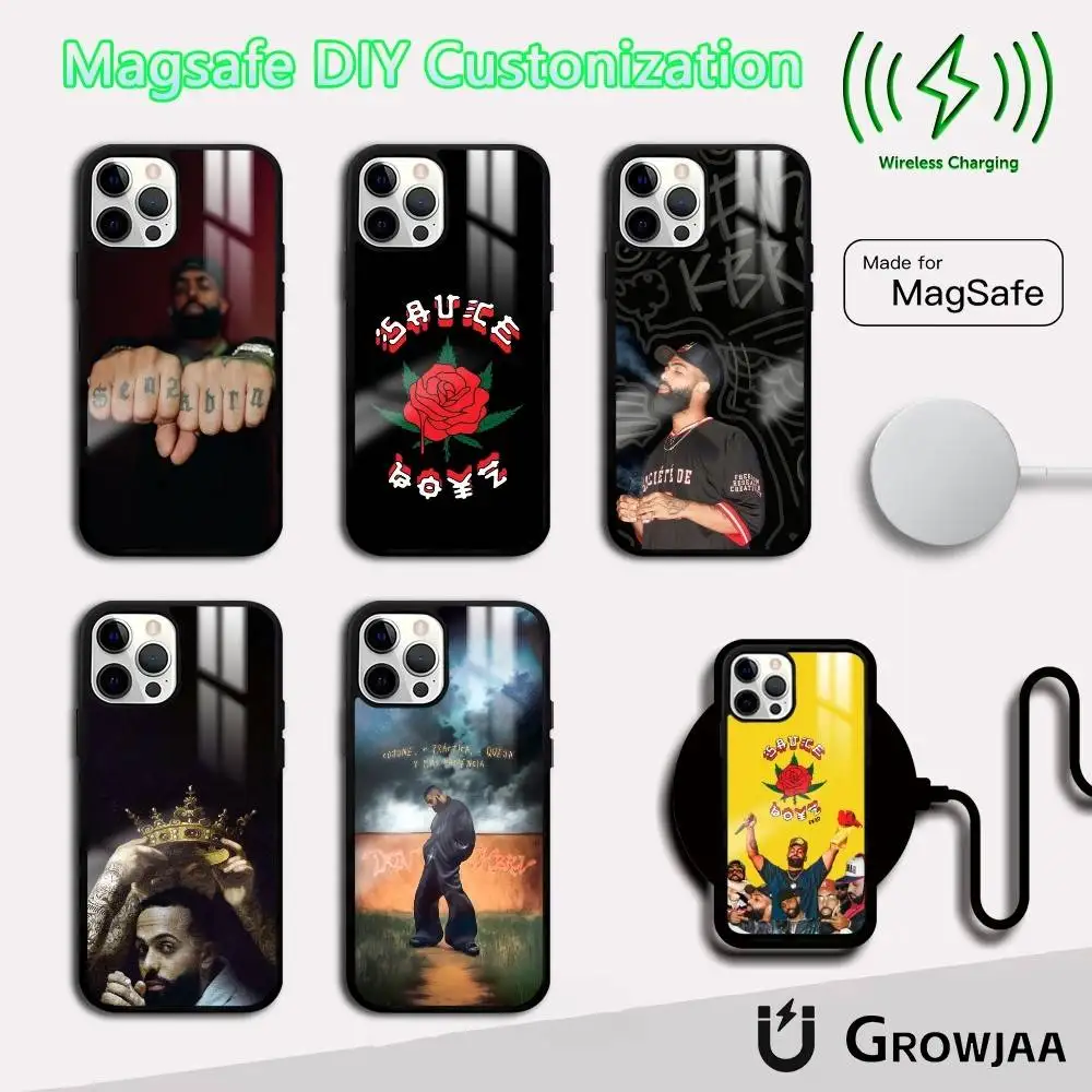 

E-Eladio Carrion Sauce Boyz Phone Case For IPhone 16 15 14 13 12 11 Pro Max Plus Mini Magsafe Mirror Wireless Magnetic Funda