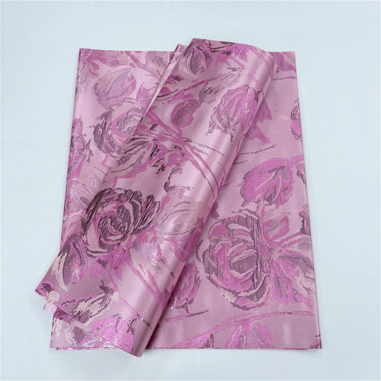 

2026 High Quality Thin Metallic Luster 3D SEGO Nigerian Gele Ipele Headscarf Set For African Head Tie 2 Pcs Traditional Patter