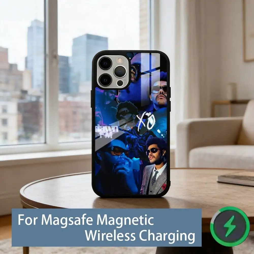 The W-Weeknd XO Phone Case For iPhone17,16,15,14,13,12,11 Plus,Pro Magnetic For Magsafe Wireless Charging