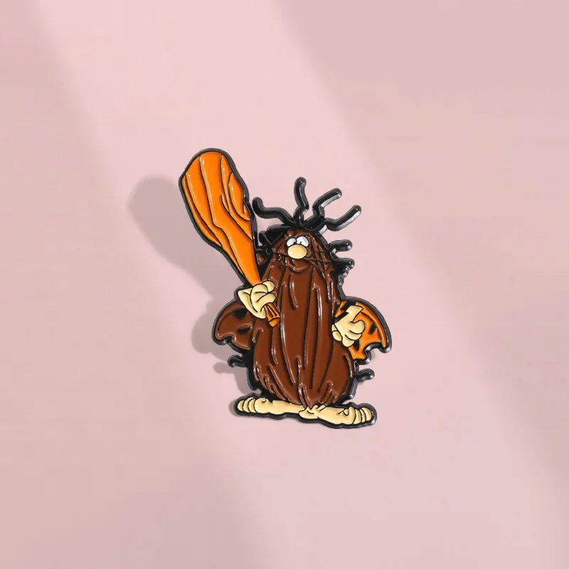 Character Brooch Cartoon Cute Angry Tree Stump Metal Badge Small Gift Wholesale Brooches for Clothing Cap Pins and Badges Lapel