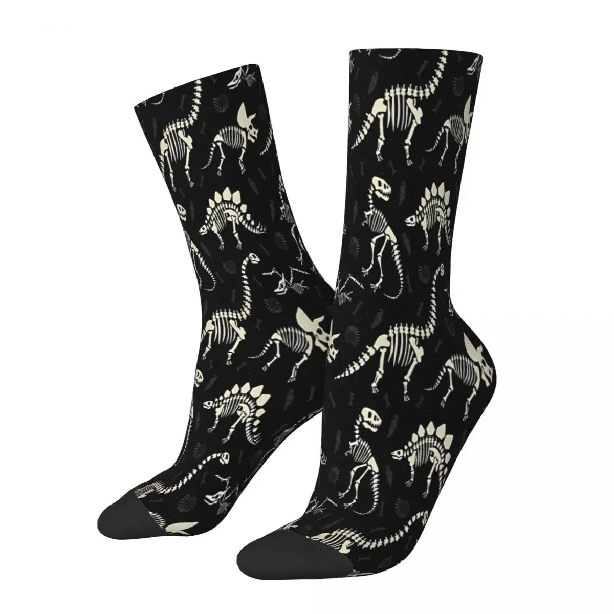 Dinosaur Fossils In Black Socks Male Mens Women Summer Stockings Harajuku