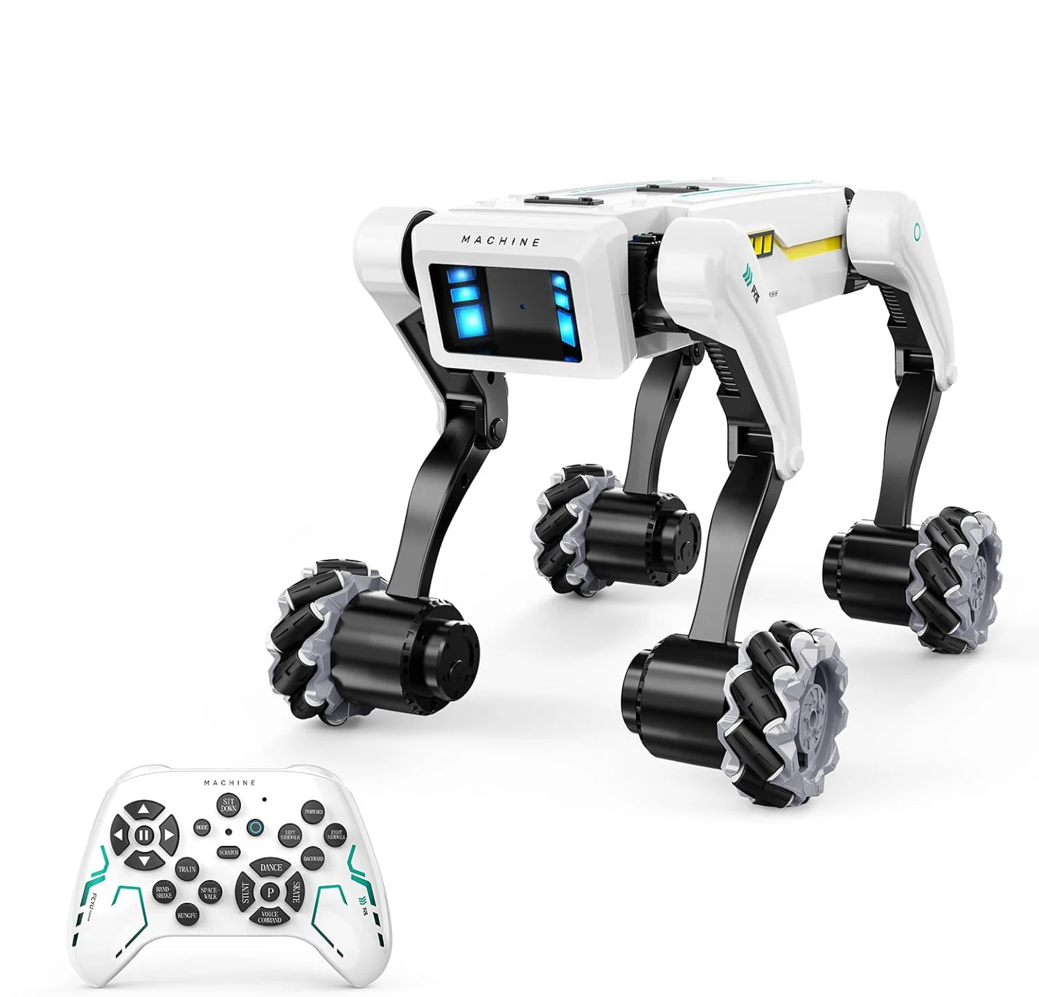 RC Intelligent Robot Dog Stunt Multifunction RC Mechanical Dog Voice Command Programmable Bionic Smart Robot Toy Gift