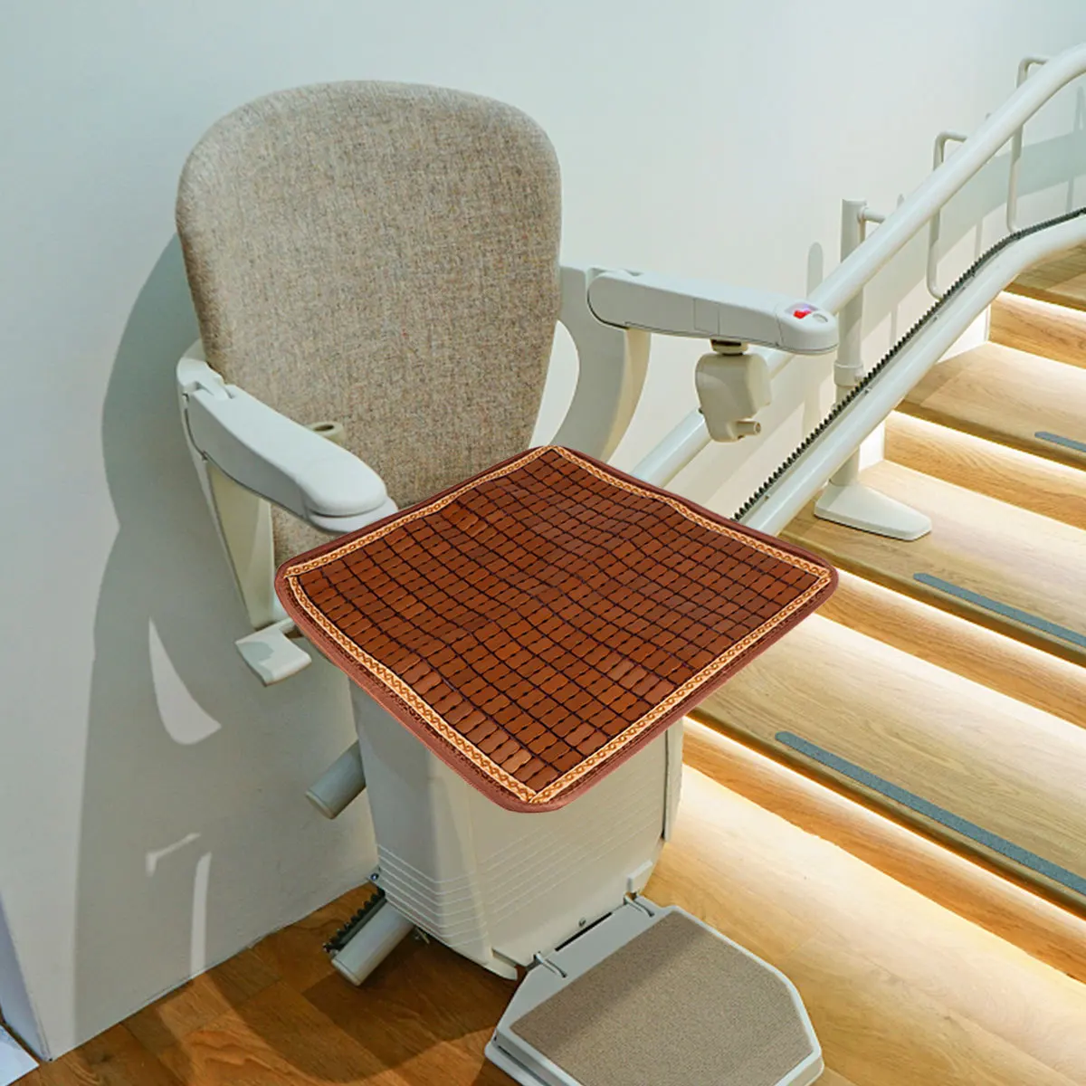 

1pc Bamboo Cushion Mats Cooling Sofa Seat Mats Non-Slip Breathable Comfortable Summer Decorative Home Office Car Gift Idea