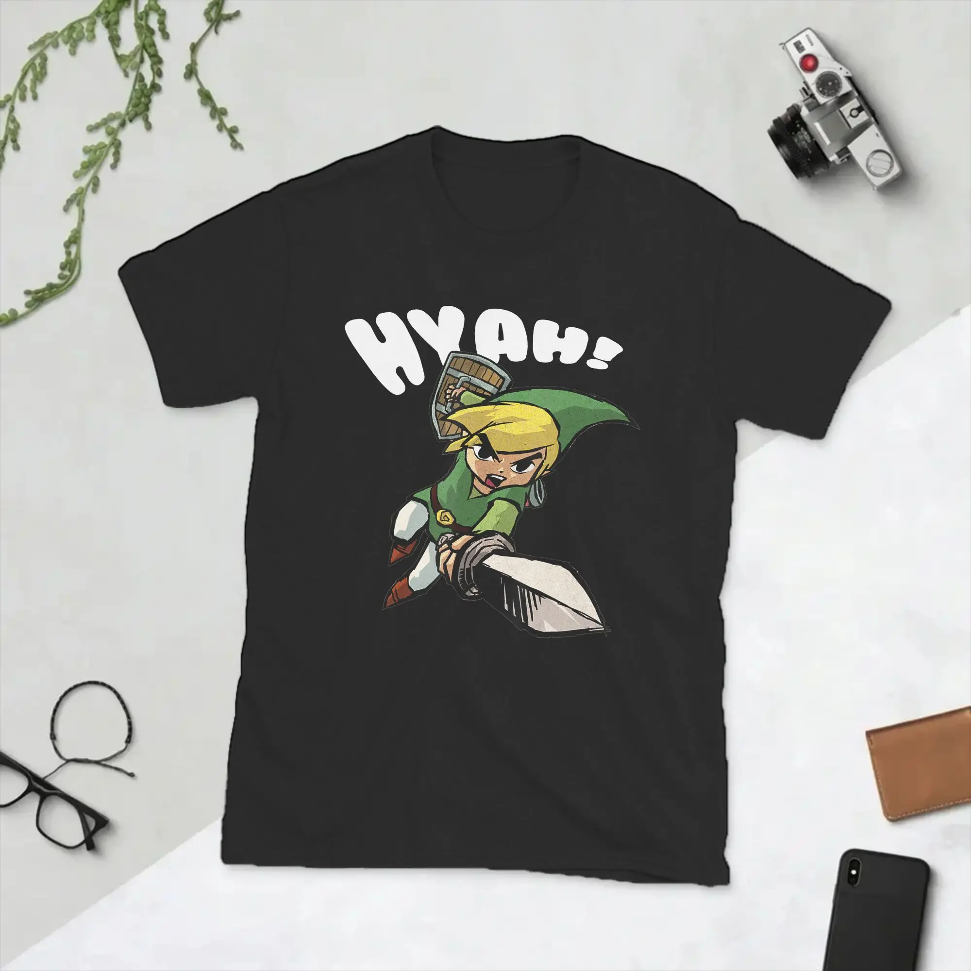 Men T-Shirts Zeldas Legend Link Fashion 100% Cotton Tees Short Sleeve Game Anime T Shirt Round Collar Clothing Plus Size