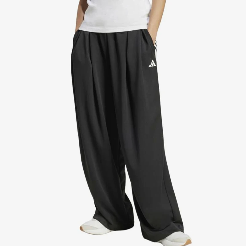 Adidas genuine pleated wide leg loose knit sports pants sports pants JL7646