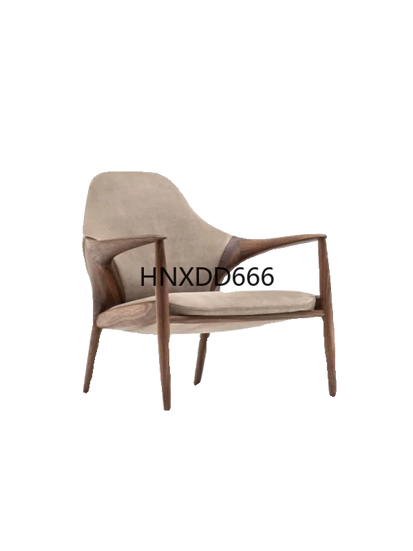 

Black walnut log single sand balcony armchair