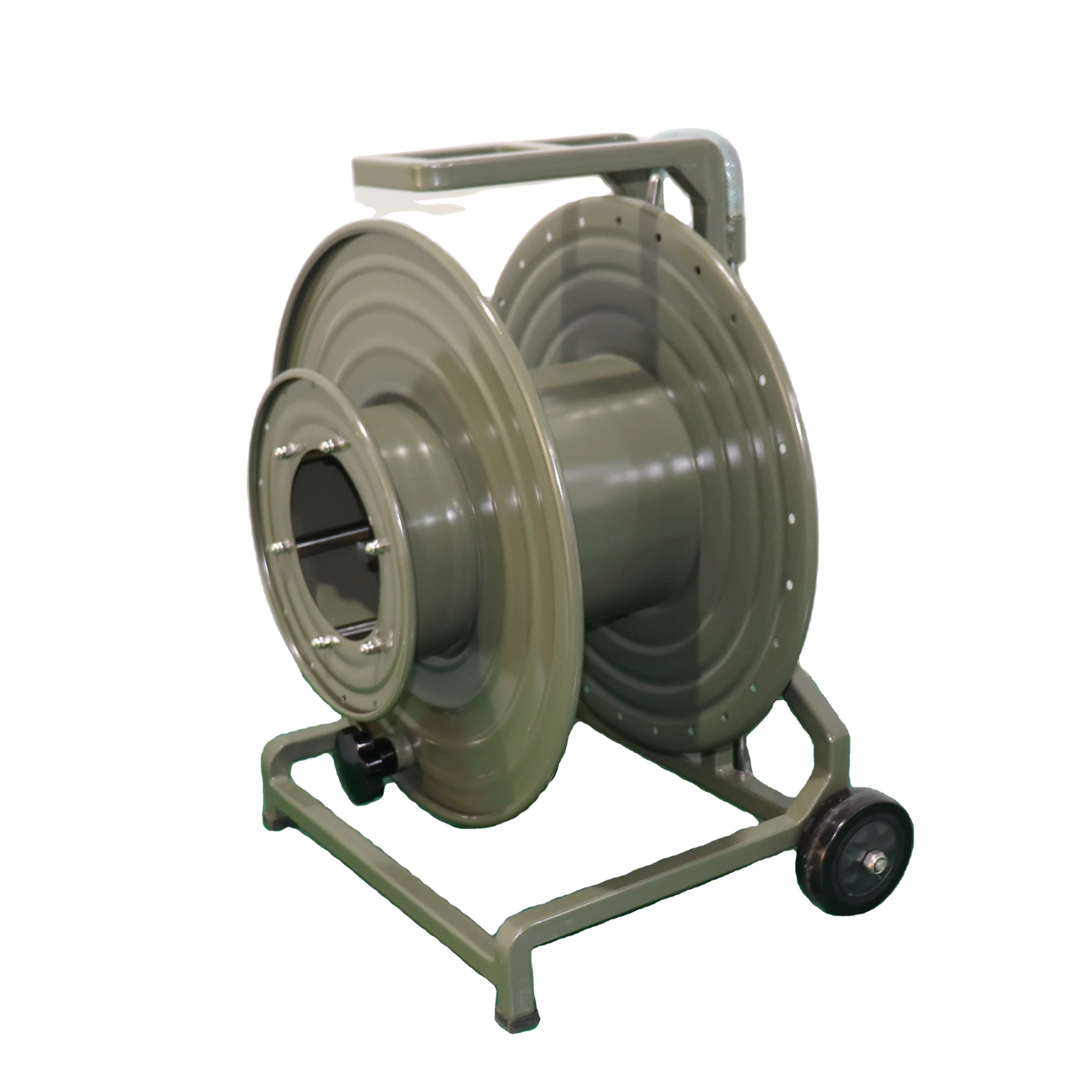 

Tactical 500m 1km 2km Single Mode Optical Roll Drum Multi-core Lc Fiber Optic Cable Reel With Trolley