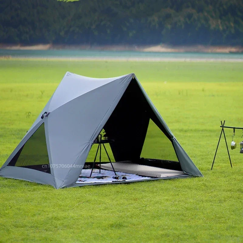 

Beach Triangle Tent Portable Outdoor Camping Fully Automatic Quick Open Sunscreen and Rainproof Beach Camping Picnic Tent