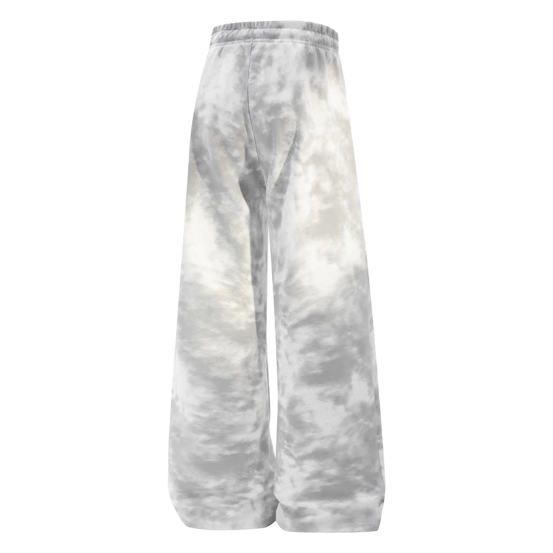 2027 Spring/Autumn Men's Loose Straight Leg Casual Pants High-Waisted Tie-Dye Side Stripes American High Street Wide-Leg pants