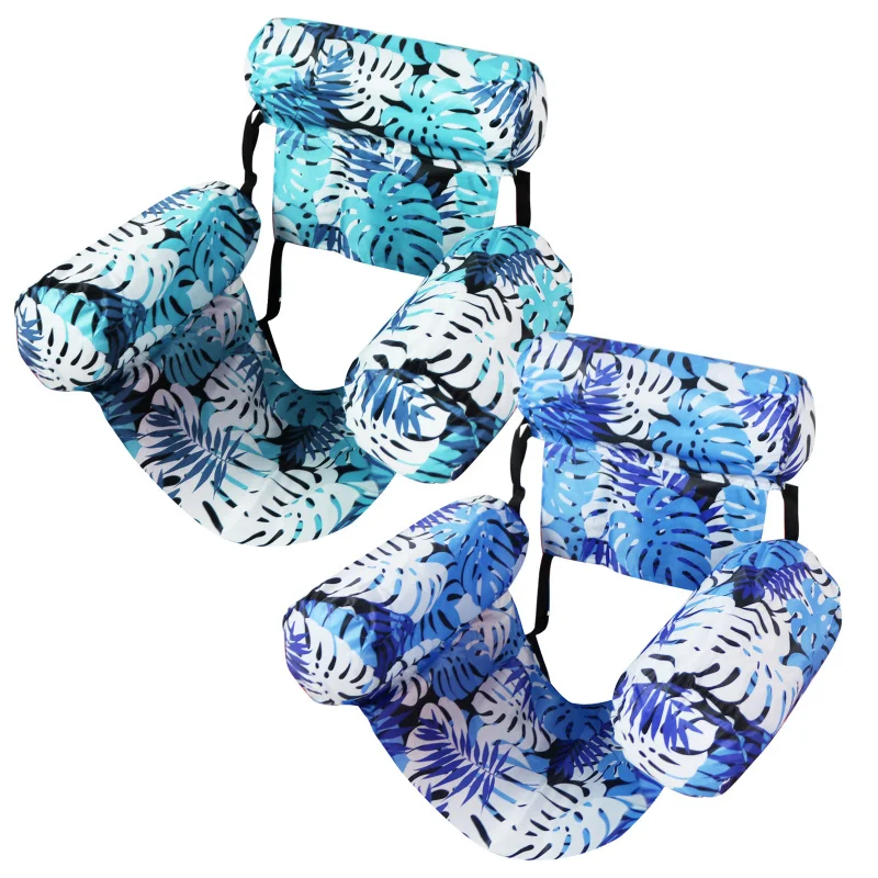 Internet Celebrity Hammock With Net, Foldable Dual-Use With Backrest And Floating Row Water Amusement Recliner Floating Bed Sofa