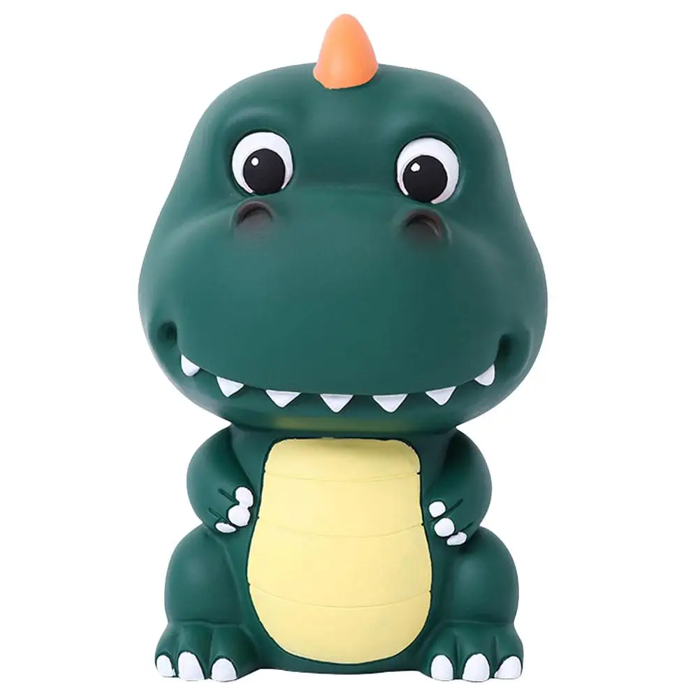 Dinosaur Vinyl Piggy Bank Coin Holder Counter Machine Cute Animal Kids Decoration Shaped Saving Pot Large