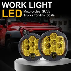 Lada Offroad 4X4 차량 보조 조명에 대 한 7 인치 자동차 LED 스포츠 작업 램프 led 5 인치 콤보 운전 램프 전조 등