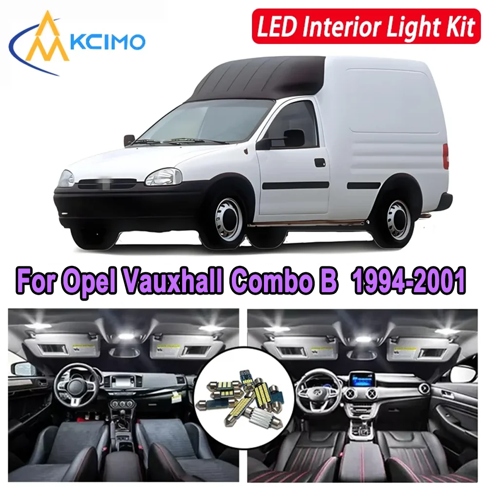 

For Opel Vauxhall Combo B (1994-2001) Premium Bright LED Interior Dome Map Trunk Light Kit Car Led Lamps Canbus Car LED Lights