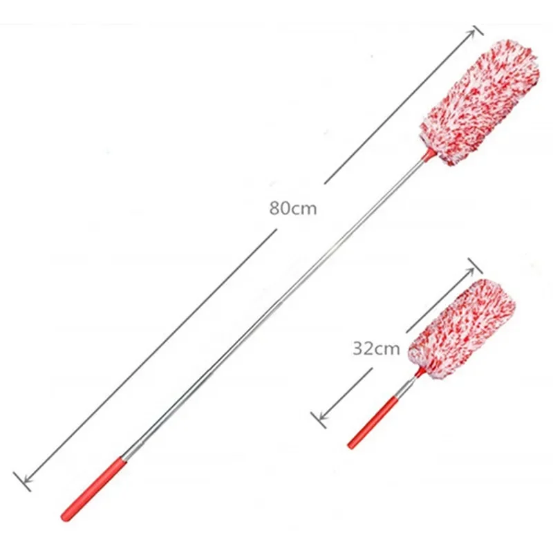 Static Dusting Duster Retractable Small Duster Bendable Stainless Steel Household Chicken Duster Dusting Brush