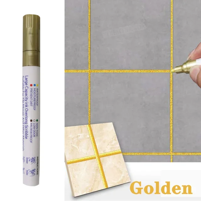 Waterdichte tegelmarkering voegpen muurnaad voor vloer badkamer keuken toilet muurnaad reparatie zwart wit goud zilver beige