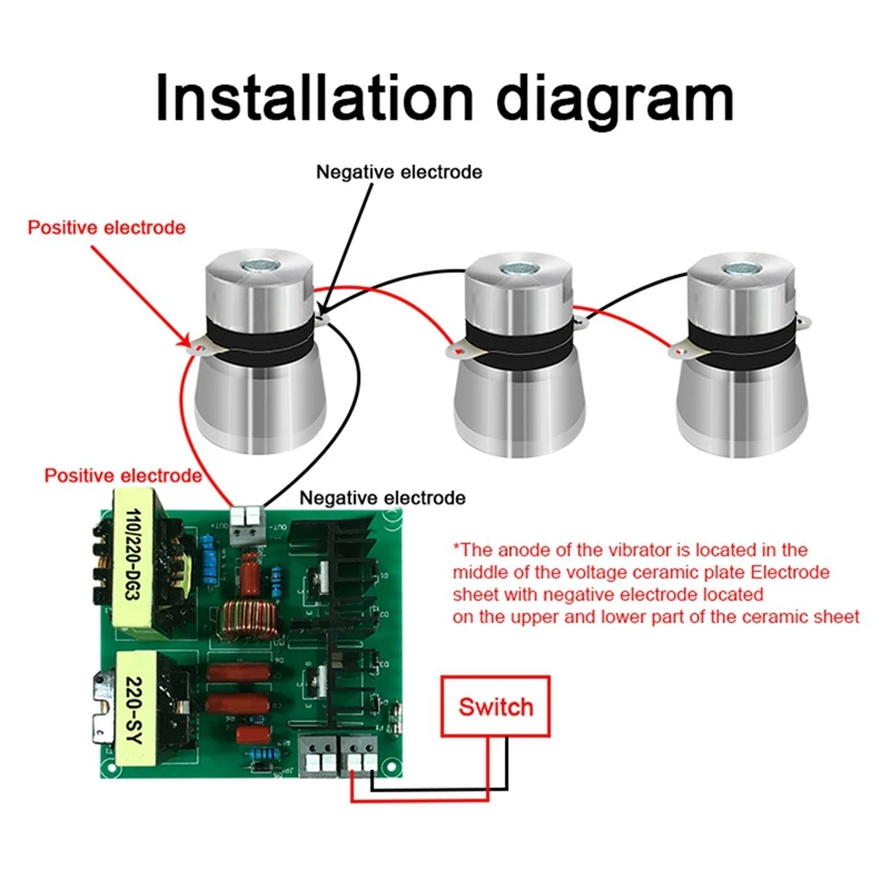 220V 40Khz 150W Ultrasonic Cleaner PCB Driver Boards Circuit Board Kit With Transducer For Car Washer Washing Machine