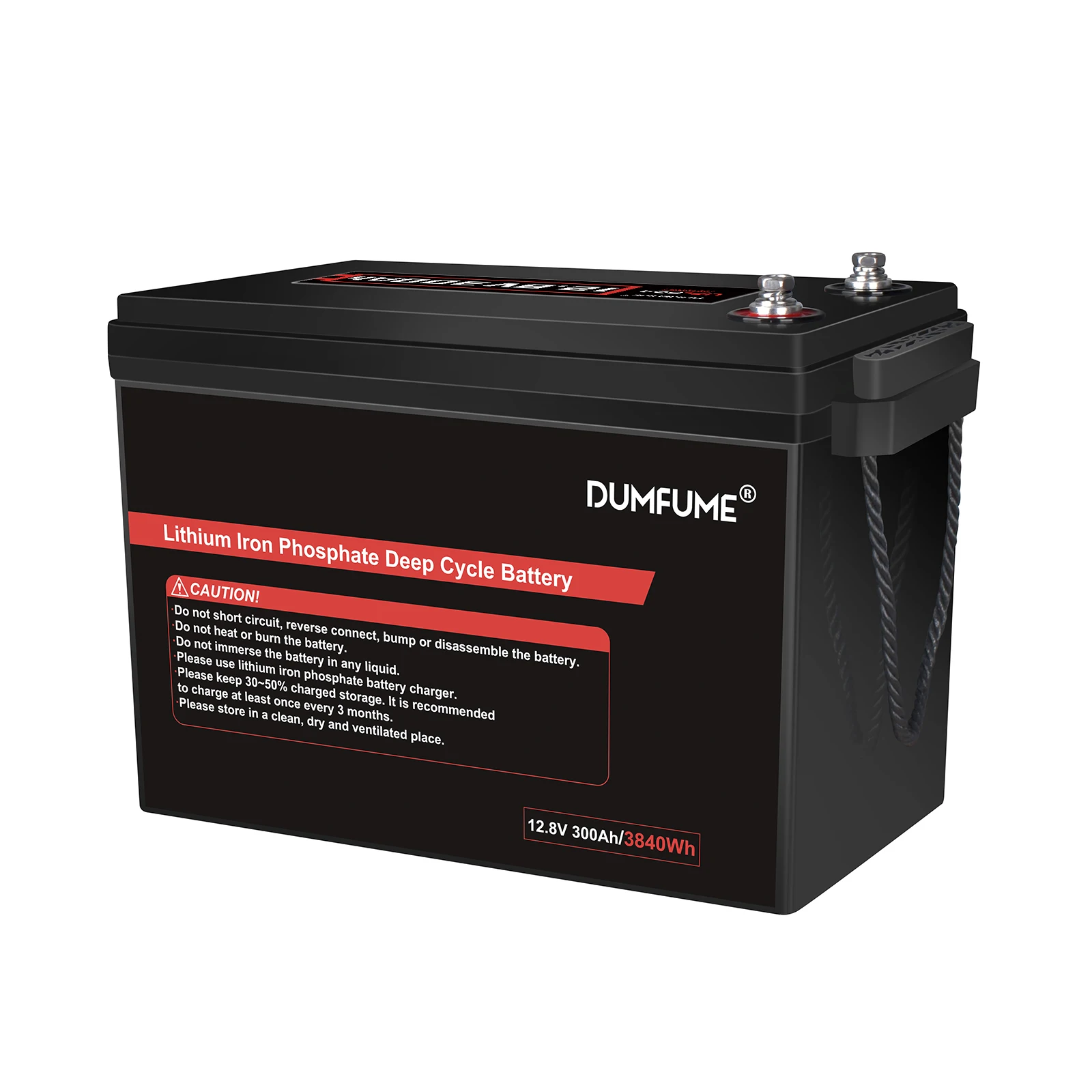 بطارية Dumfume 12 فولت 300 أمبير LiFePO4 مع مخرج 200 أمبير BMS 3840 وات مثالية لتخزين الطاقة الشمسية طاقة احتياطية منزلية RV #1