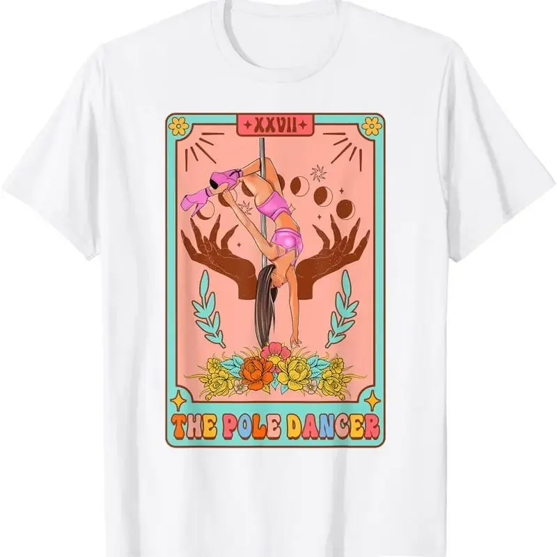 Funny Pole Dancer Dancing The Dance Tarot Card T Shirt