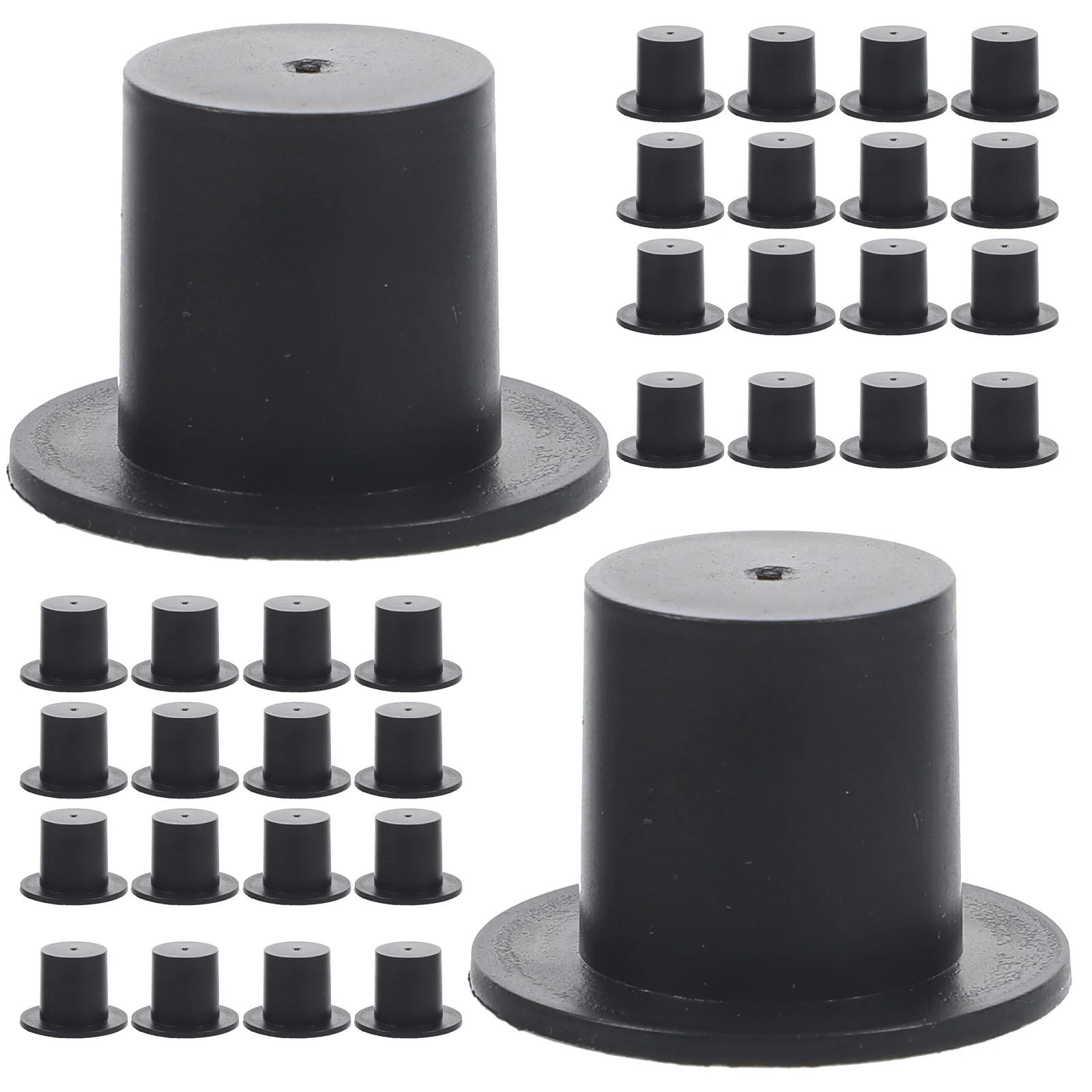 

50 Pcs Plastic Clown Hat Supplies Adorable Hats Christmas Ornament Decorative for Tiny Top Replaceable Delicate Miniature