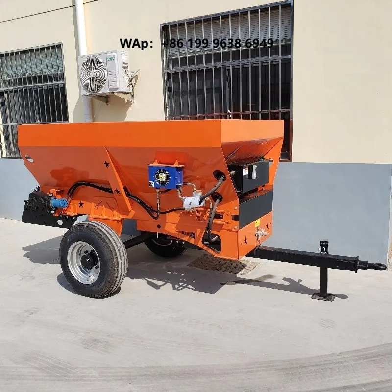 Small Horizontal Steel Spiral Fertilizer Spreader with Gearbox and Pump 30-60HP 3-6m Spread Width for Small Fields and Farms