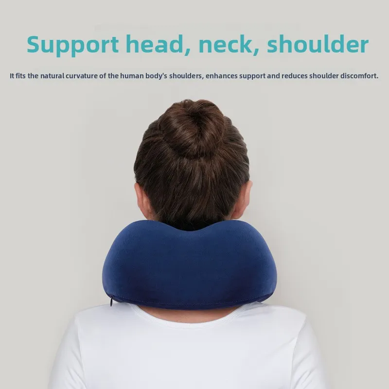 U Shaped Memory Foam Neck Pillows Soft Travel Pillow Massage Neck Pillow Sleeping Airplane Pillow Cervical Healthcare Bedding