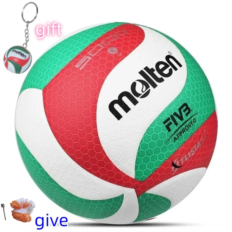 

Molten Standard Size 5 Volleyball PU Ball for Students Adult and Teenager Competition Training Outdoor Indoor