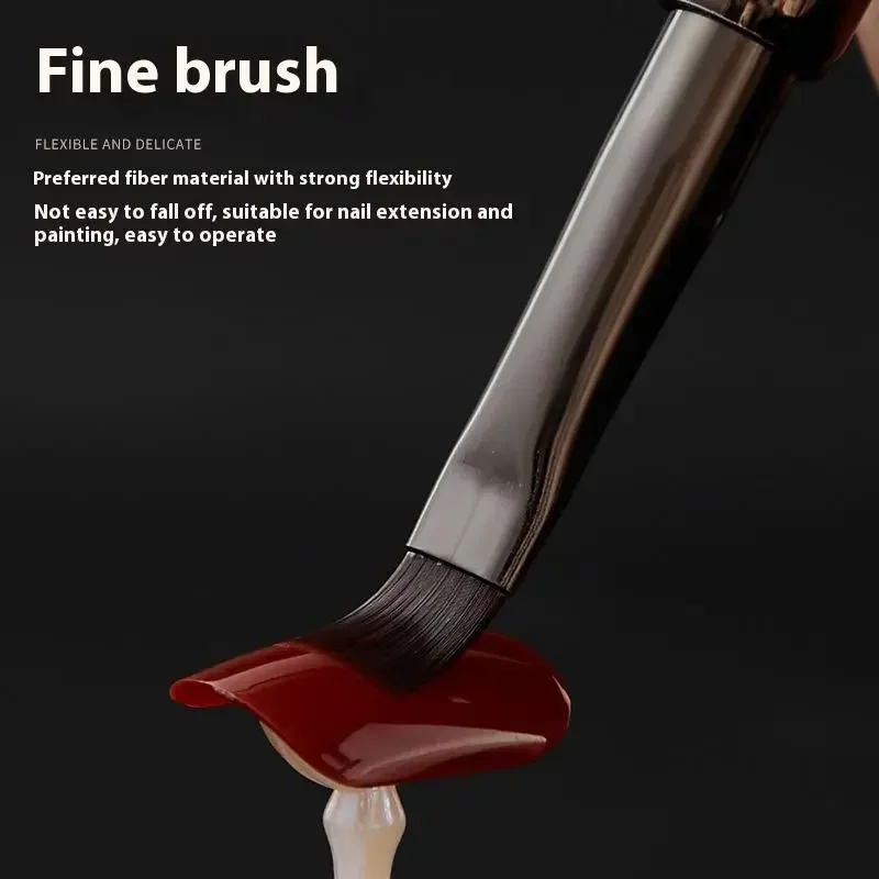 Pennello triangolare per nail art Penna punte 3D Modello Fototerapia Pennello per unghie acrilico Gel UV Strumenti per manicure fai da te Pennelli per unghie con manico in legno