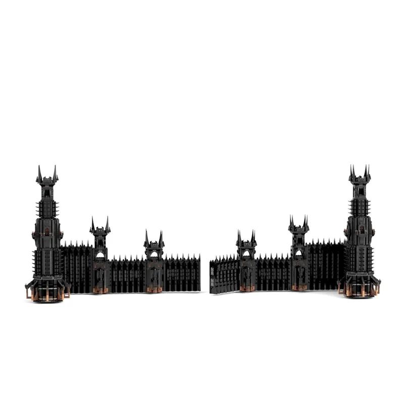 Anel filme modelo moc blocos de construção portão preto versão expandida modelo tecnologia tijolo montagem brinquedo construção presentes do feriado