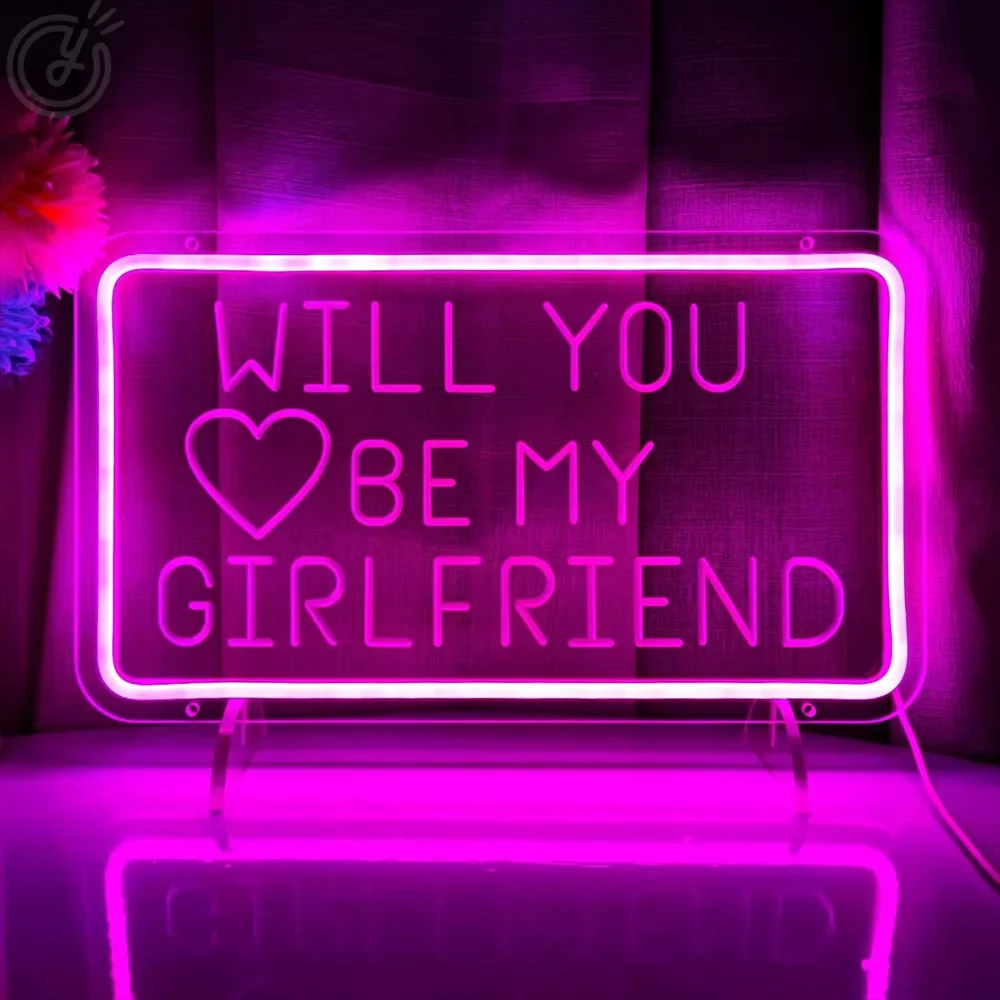 Happy Valentine's Day Neon Signs for Wall Decor,Valentine Signs for Bedroom,Valentines Day Led Lights for Wedding Girlfriend’s