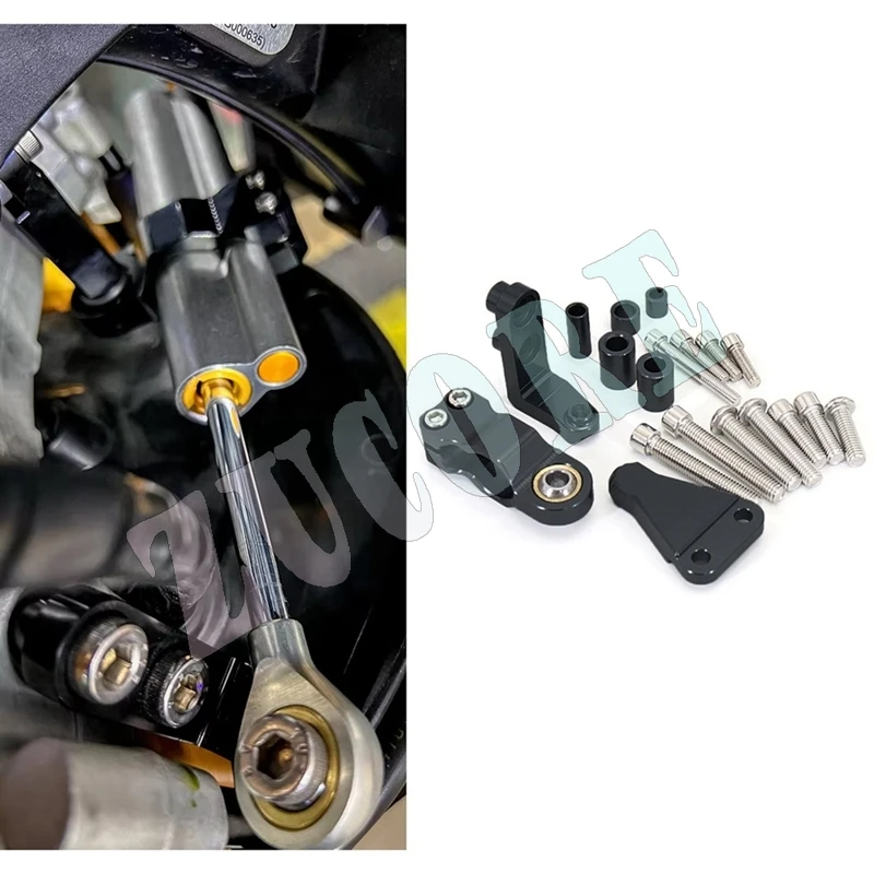 ATT-オートバイアクセサリーステアリング安定化ダンパーブラケットマウントアプリリア RS660 RS 660 Rs660 Rs 660 2021 2022 2023