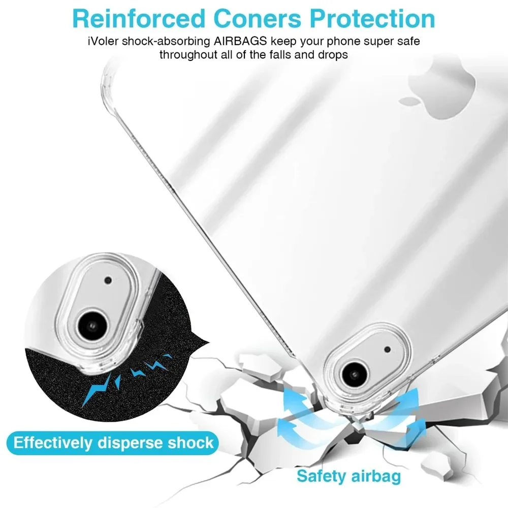 Shockproof Silicone Case For New iPad 10 2022 10th Generation A2696 Flexible Transparent Cover for Apple iPad 10 9 Inch Case