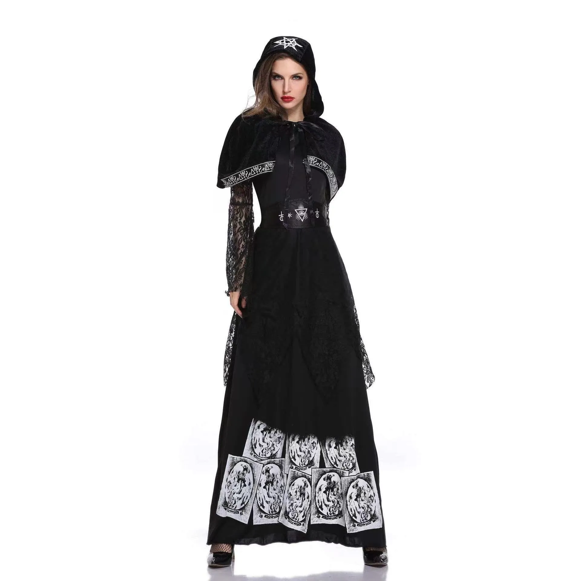 Fsia de loween para Adultos Fsma Noiva Traje Cosplay Vampiro Roupas Tradicionais Chinesas Fenas para Apresenta...