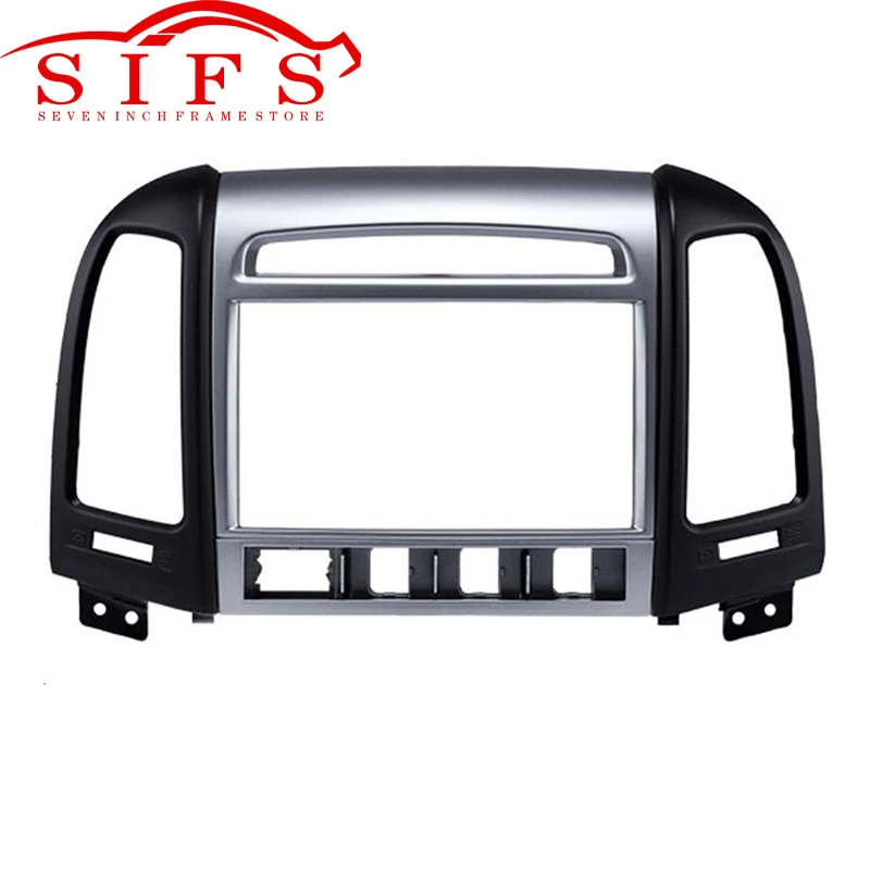 

2 Din Car Radio Fascia Frame For 2007 HYUNDAI SANTAFE HIGH-END DVD Stereo Panel Audio Cover Plate Dash Trim Kit