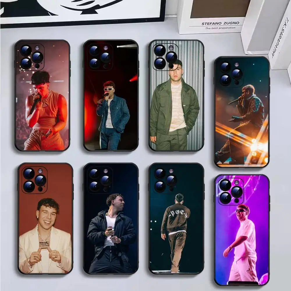 

Quevedo-Spanish-singer Phone Case For iPhone17,16,15,14,13,12,11 Plus,Pro Max,Soft Black Cover