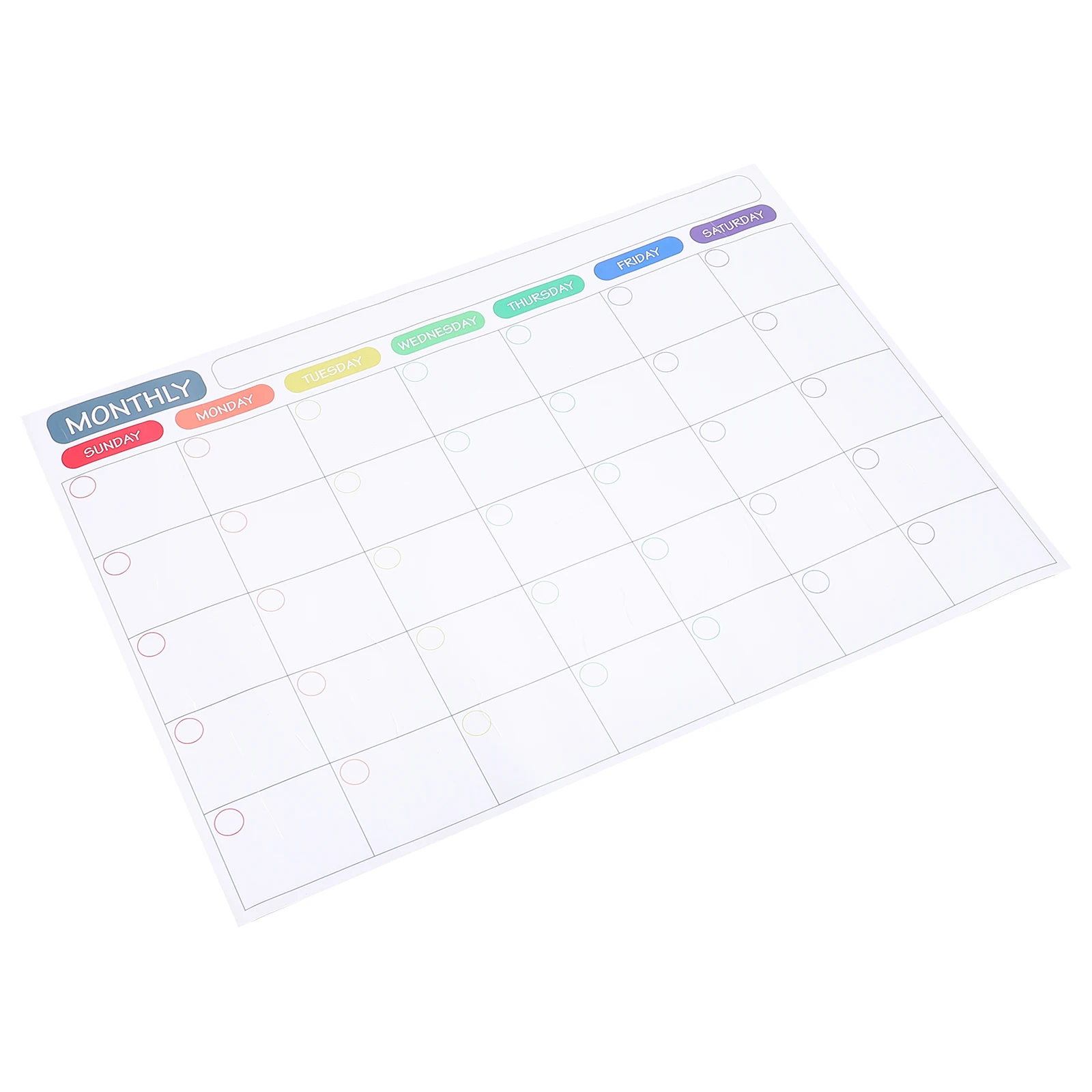 

Magnetic Refrigerator Dry Erase Calendar Whiteboard Fridge Planner Reusable PET Board Schedule Notes Material Practical
