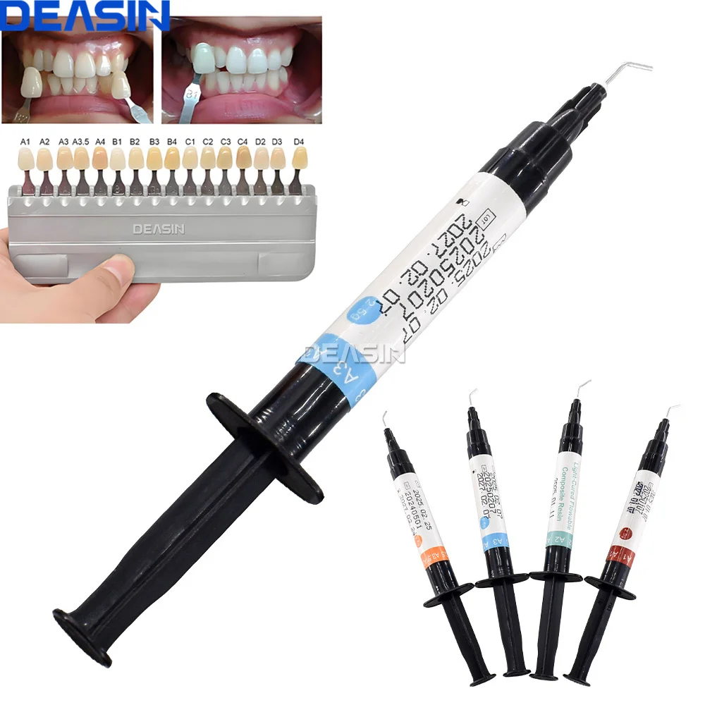 DEASIN 범용 치과 수복 주사기 치아 수복 치과 재료용 광중합 유동성 복합 수지