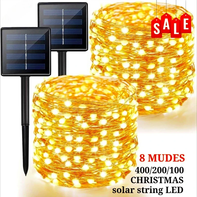 

Festival Lighting String Outdoor Solar Light String Garland Fairy Light Twinkle Lights Christmas Garden Yard Tree Decoration