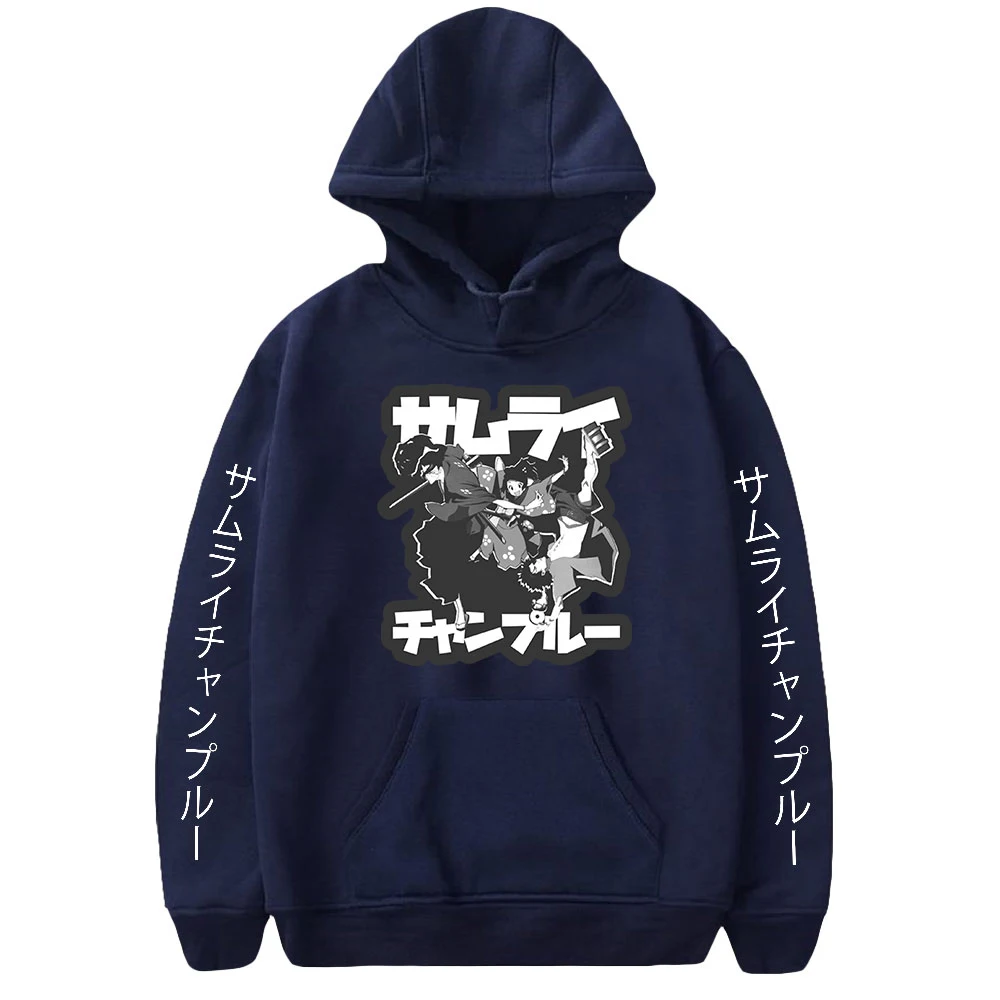 

Manga Samurai Champloo Hoodie Long Sleeve Pullover Women Men Tracksuit Harajuku Streetwear Japanese Anime Clothes Plus Size