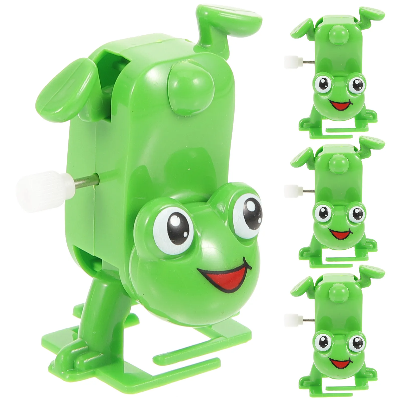 

4 шт. заводные пластиковые игрушки-лягушки, имитация, уникальные детские игрушки для праздников и подарков, заводные игрушки для детей