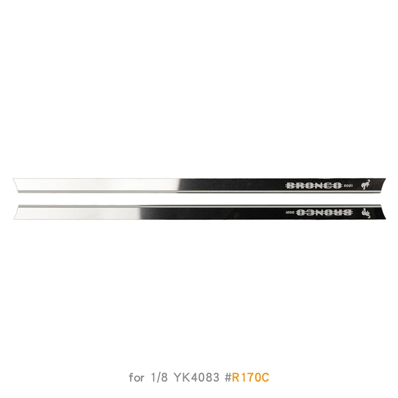 Side Rok Rvs Decoratief Paneel Automotive Shell Simulatie Modificatie voor 1/8 RC Crawler Auto Traxxas YK4083 Onderdelen