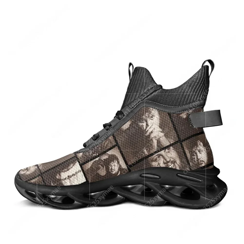 

Кроссовки Jelly Singer Roll Music Reaper7man High Top Flats: мужские и женские спортивные беговые кроссовки на шнуровке из сетчатого материала, обувь на заказ