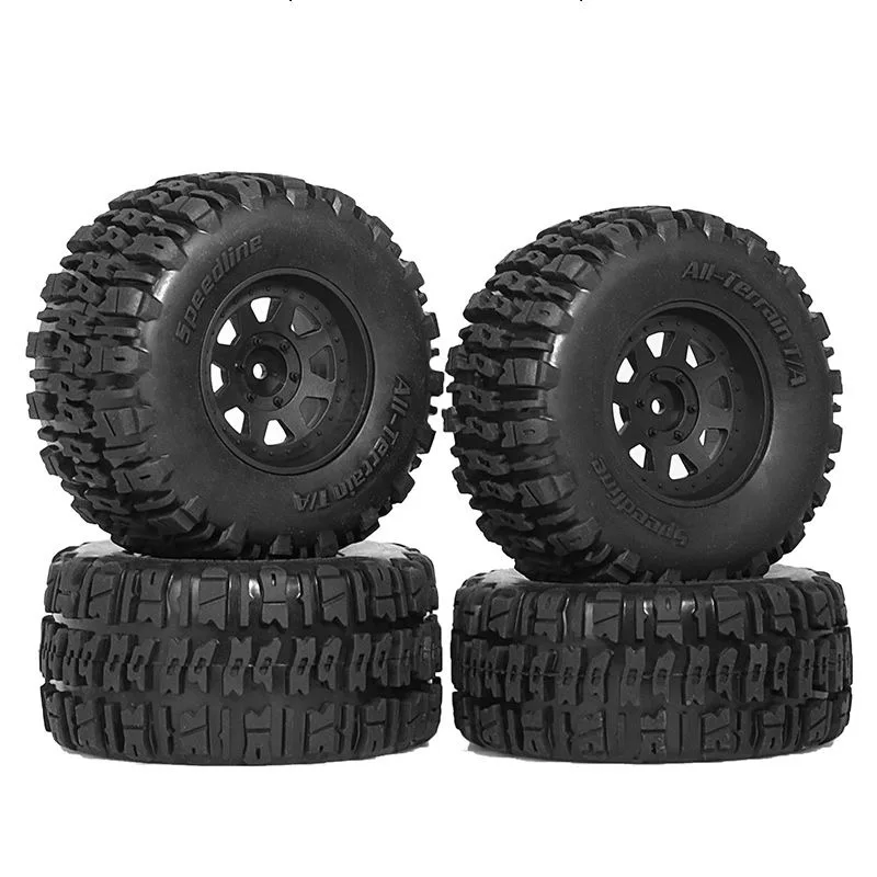 รถรุ่น RC 4 ชิ้นระยะสั้นรถบรรทุกยางล้อยาง Hex สําหรับ 1/10 Feishen Off road 110 มิลลิเมตร Leimo Huanqi 727 DHK8135