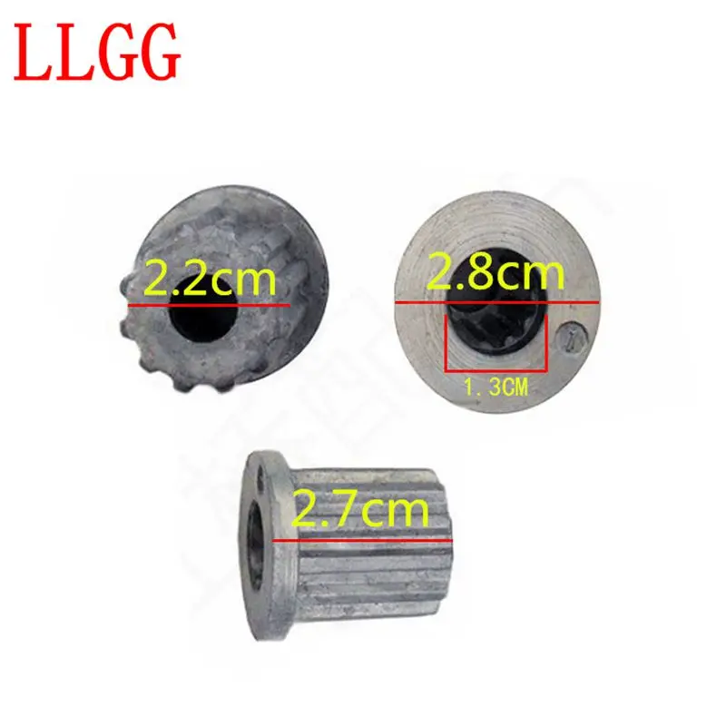 Electrolux washing machine pulsator core center 11 teeth inside and 12 teeth outside gear Rotating pulsator plate metal axis spa