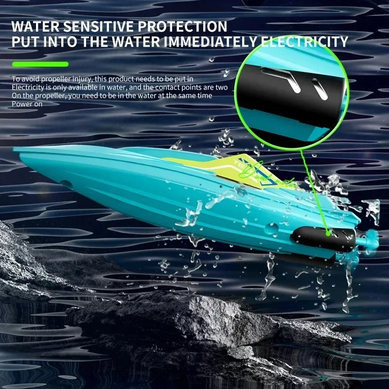 S5 2.4G RC Boat Waterproof Dual Motor High Speed Racing Speedboat Model Electric Radio Control Outdoor Boat Summer Water Pool To