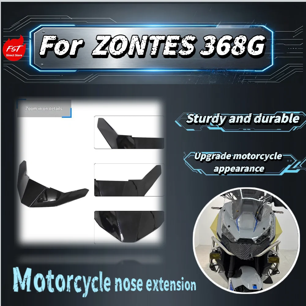 para-zontes-368g-extension-de-carenado-frontal-de-carbono-brillante-alerones-de-guardabarros-delanteros-cubiertas-de-rueda-accesorios-modificados