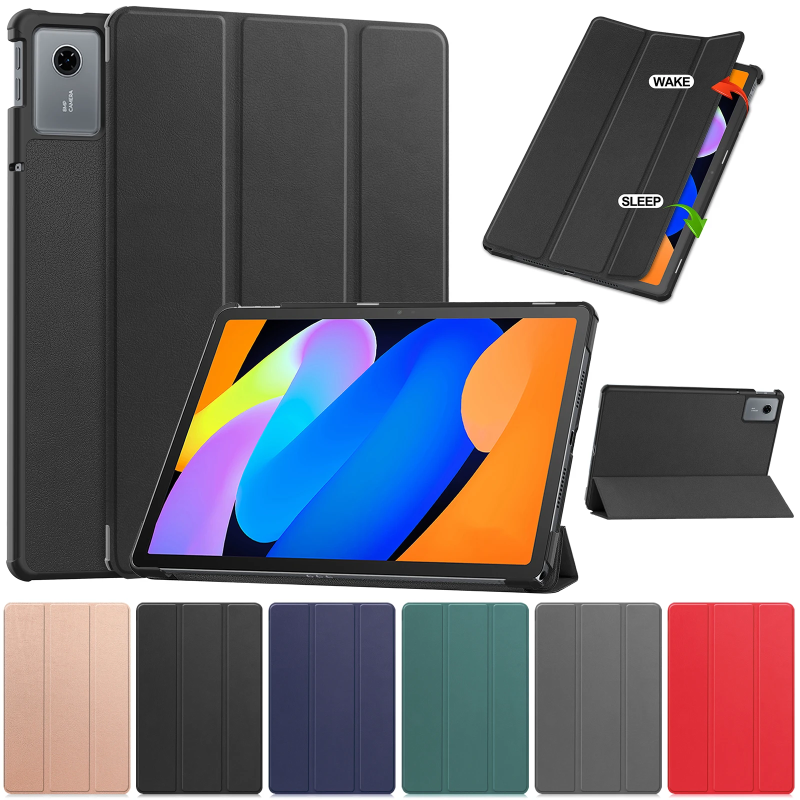 

For Lenovo Xiaoxin Pad 11 2025 Smart Case Fold Flip Stand with Auto Sleep Funda For Xiaoxin Pad 11inch 2025 Tablet Cover