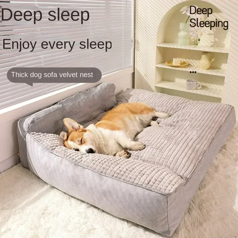 Imagem -02 - Removível e Lavável Universal Kennel Cat Mat Médio e Grande Dog Bed Sofá Four Seasons Puppy Pet Supplies Acessórios Inverno